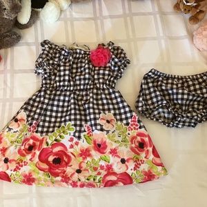 Penelope Mack Floral Baby Dress with Bloomers